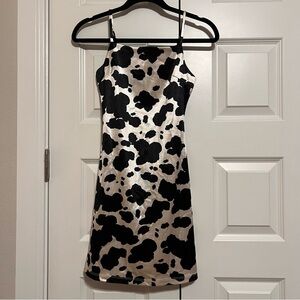Altar'd State Black and Cream Mini Dress